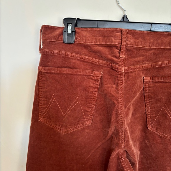 MOTHER corduroy The Tomcat Ankle Jeans in Rich Brown - Picture 9 of 16